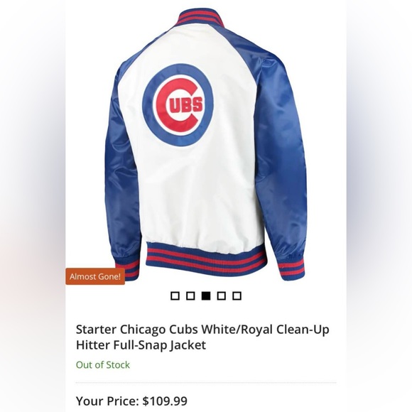 Chicago Cubs lightweight starter Jacket 3XL NWT - Picture 2 of 6